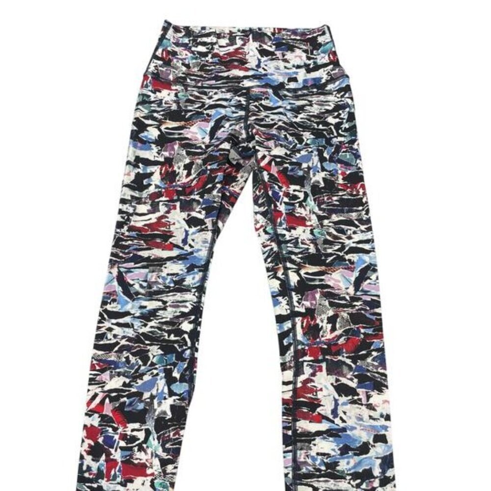 Lululemon Wunder Under Hi-Rise Tight In Culture Clash Multi Black Size 4 - Picture 10 of 11